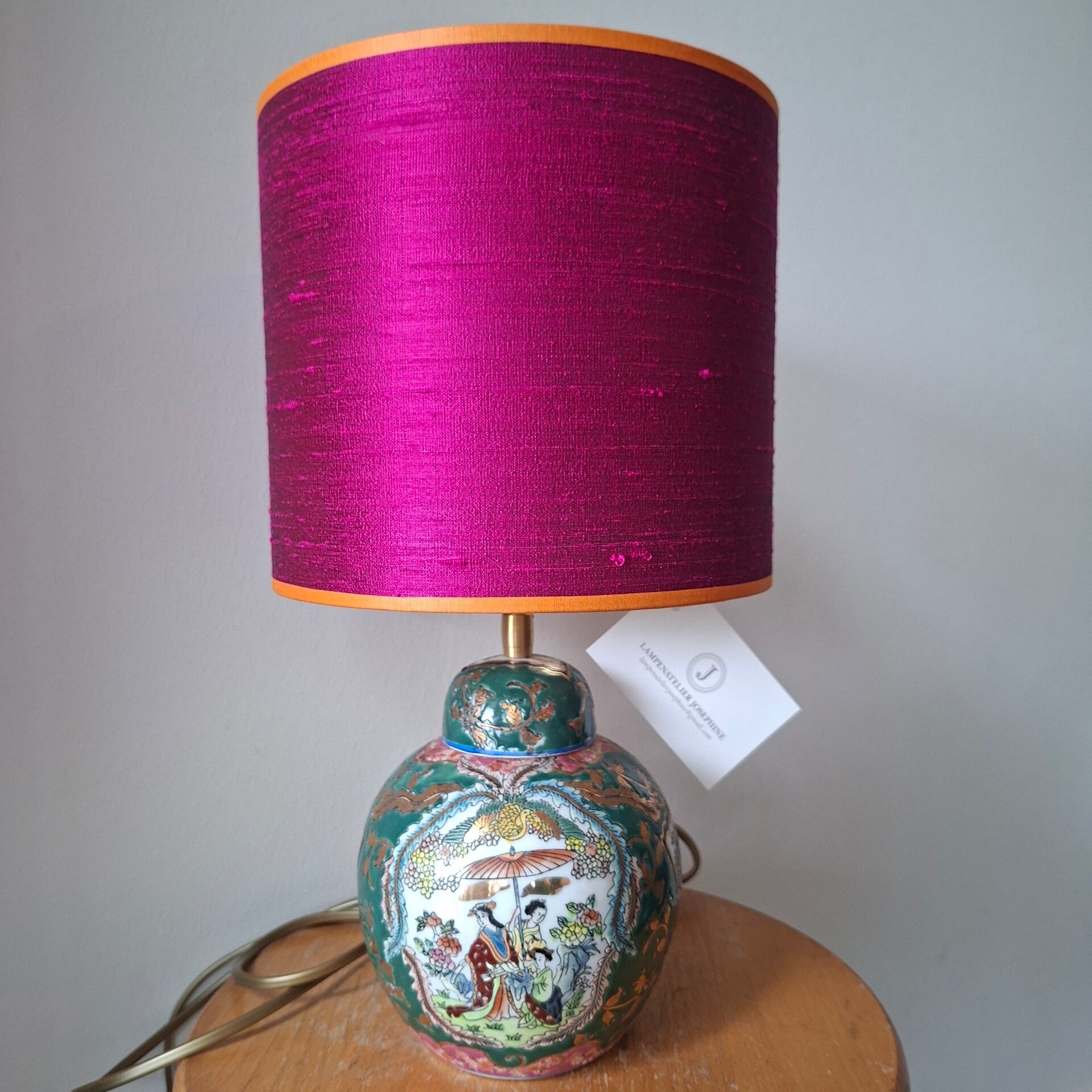 Gemberpot geisha's + lampenkap