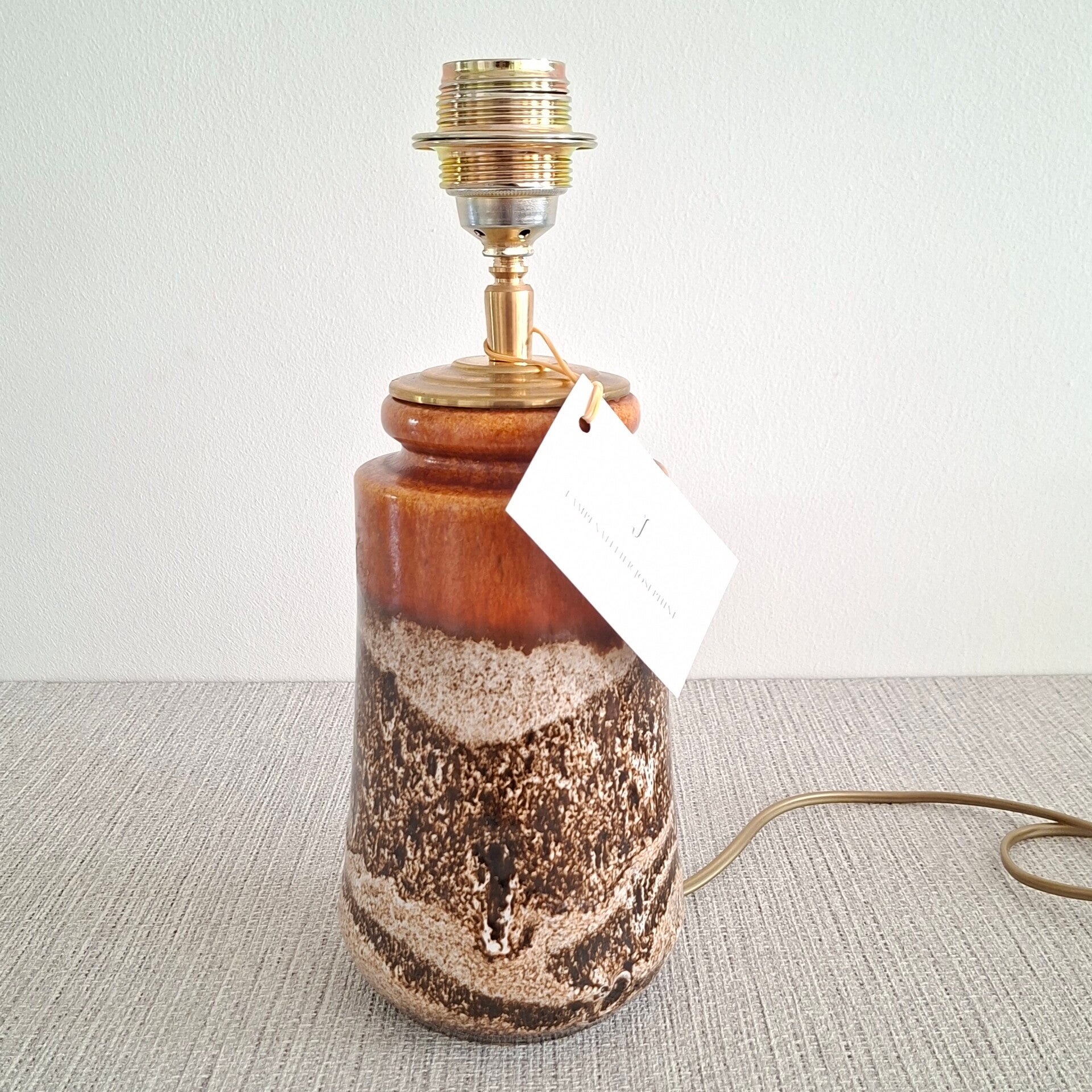Lampenvoet West Germany lava bruin