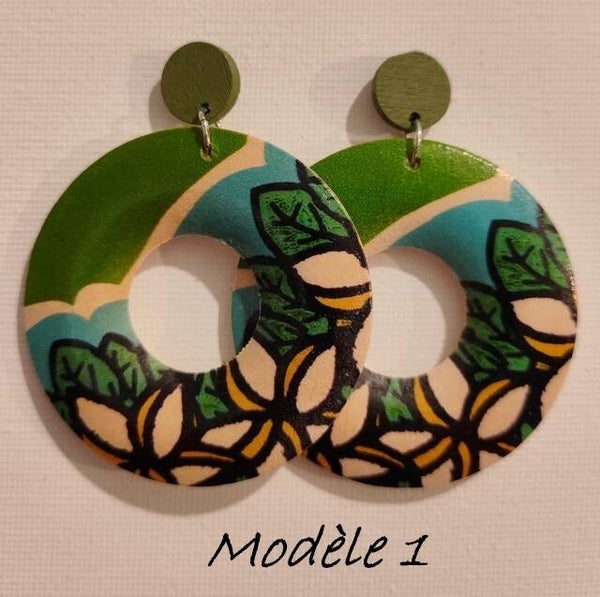 Boucles d'oreilles ethnique nature