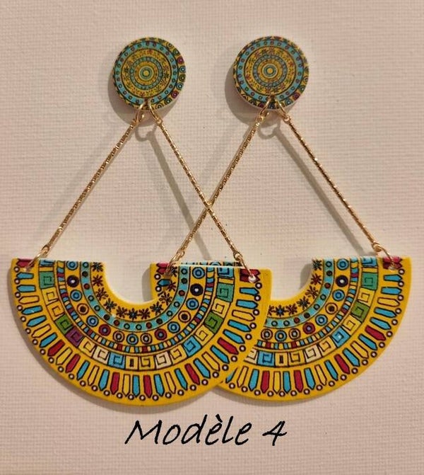 Boucles d'oreilles ethnique doré
