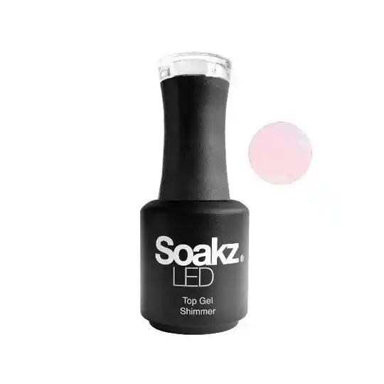 Soakz top gel shimmer pink