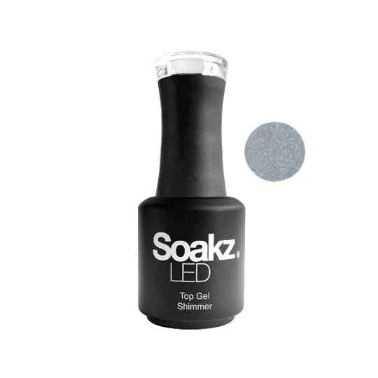 Soakz top gel shimmer silver