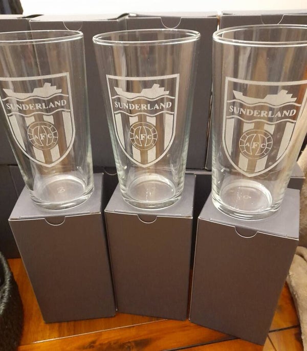 Pint glass with gift box included