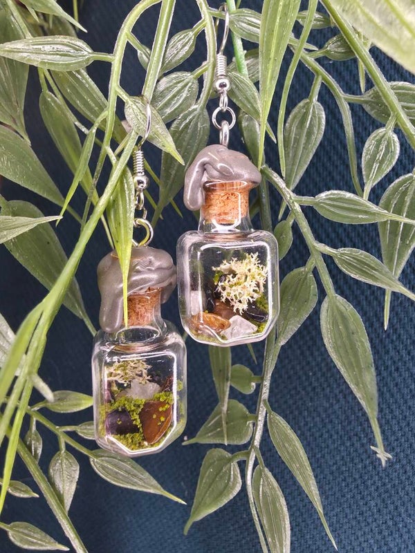 Potion bottle Oorbellen Vierkant