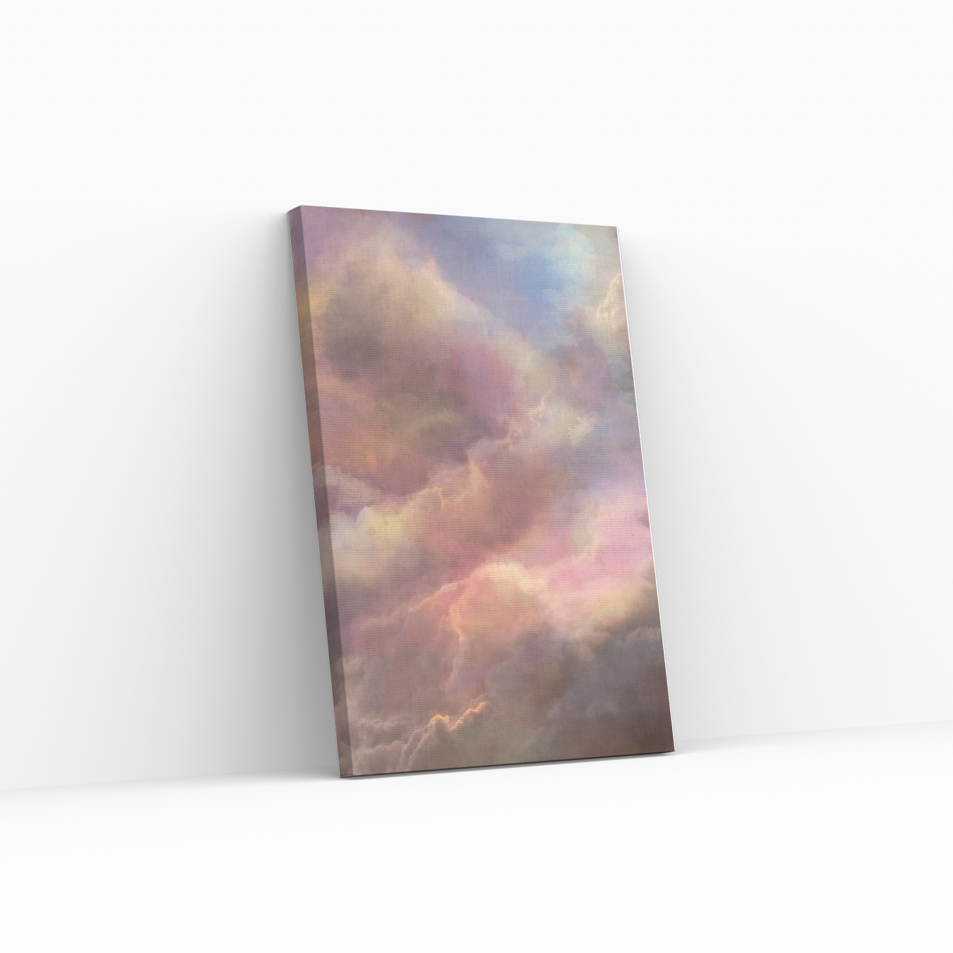 Print-Leinwand/Rosa Himmel