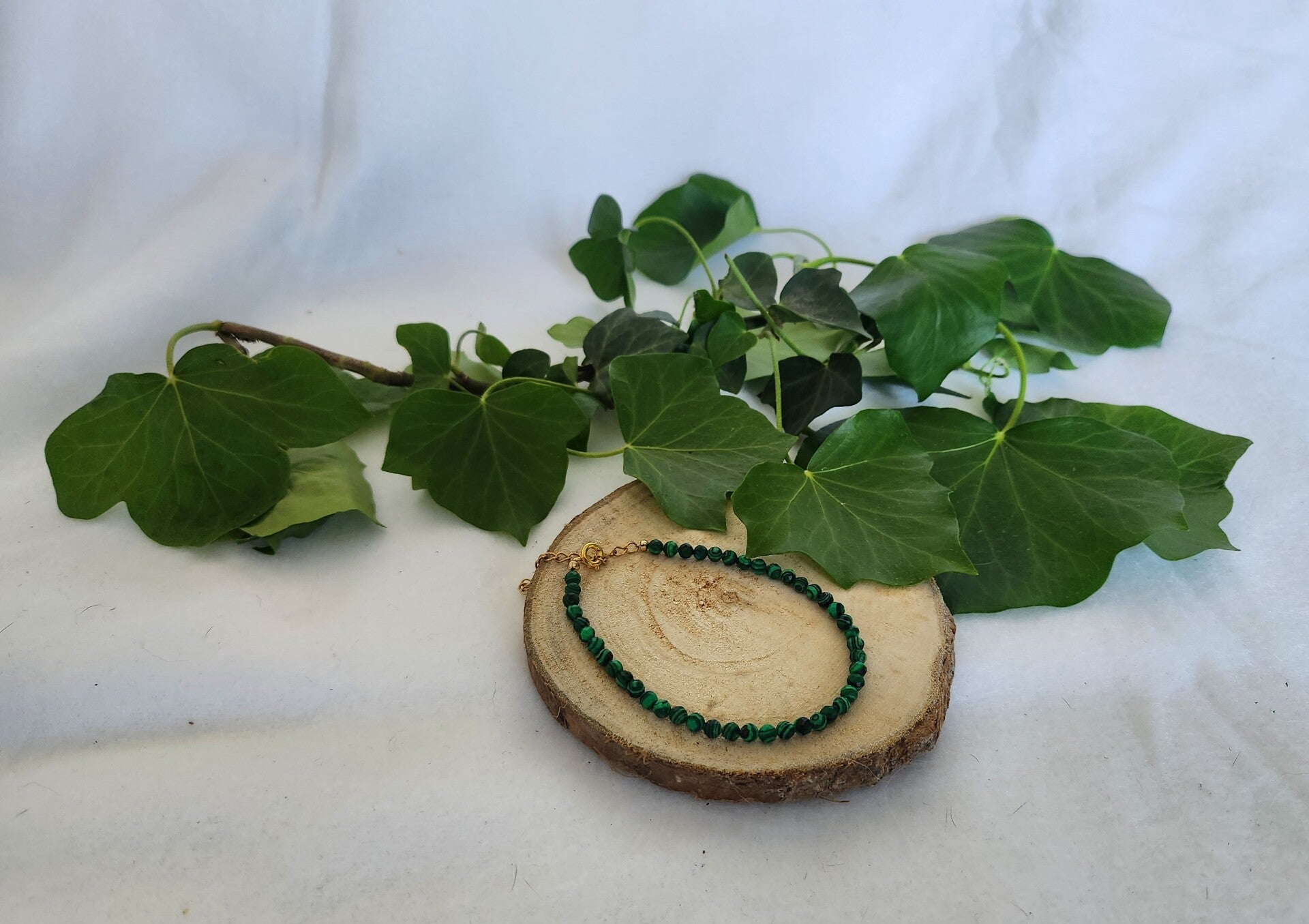 Bracelet fin vert foncé