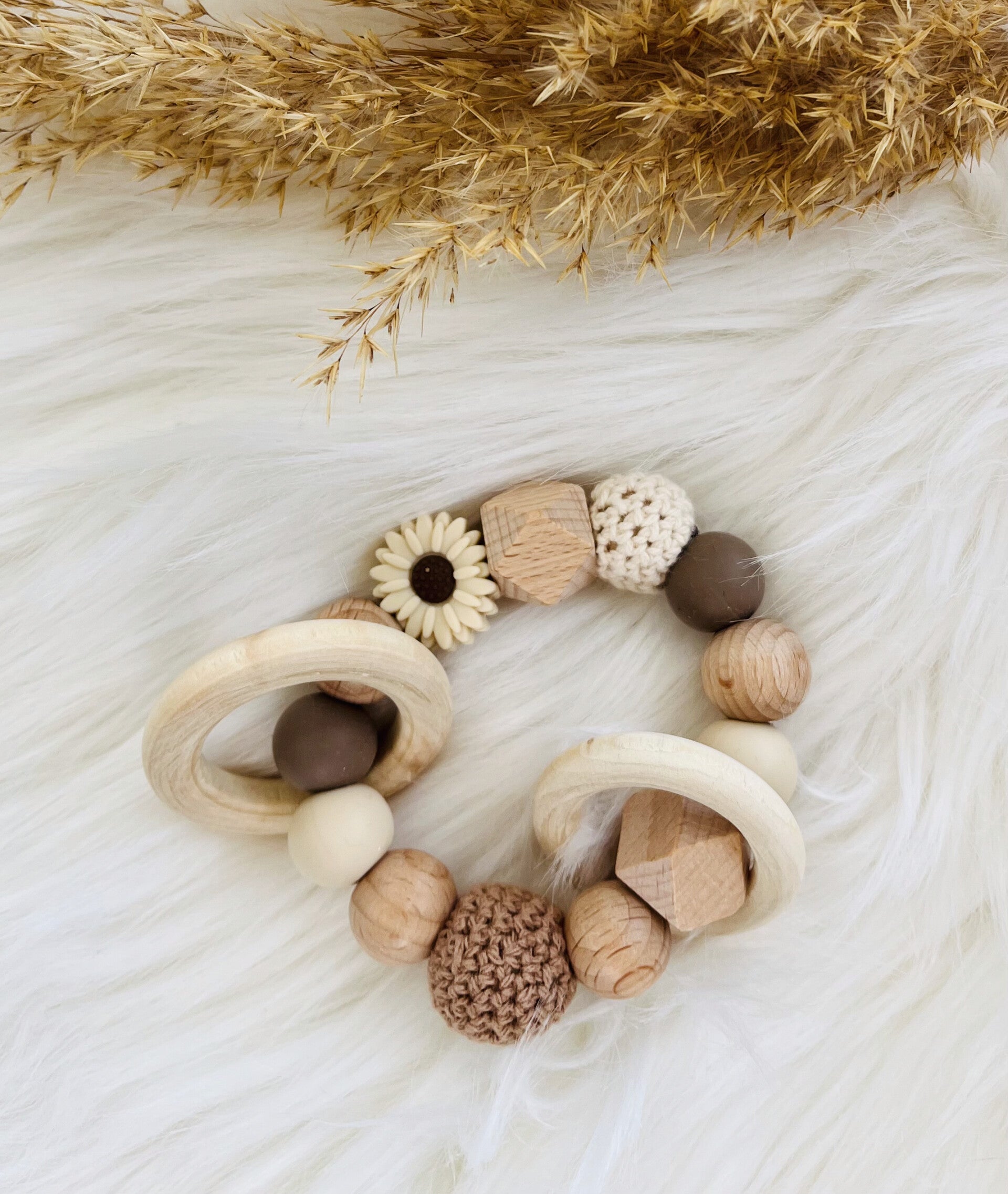 bijtring naturel bloem