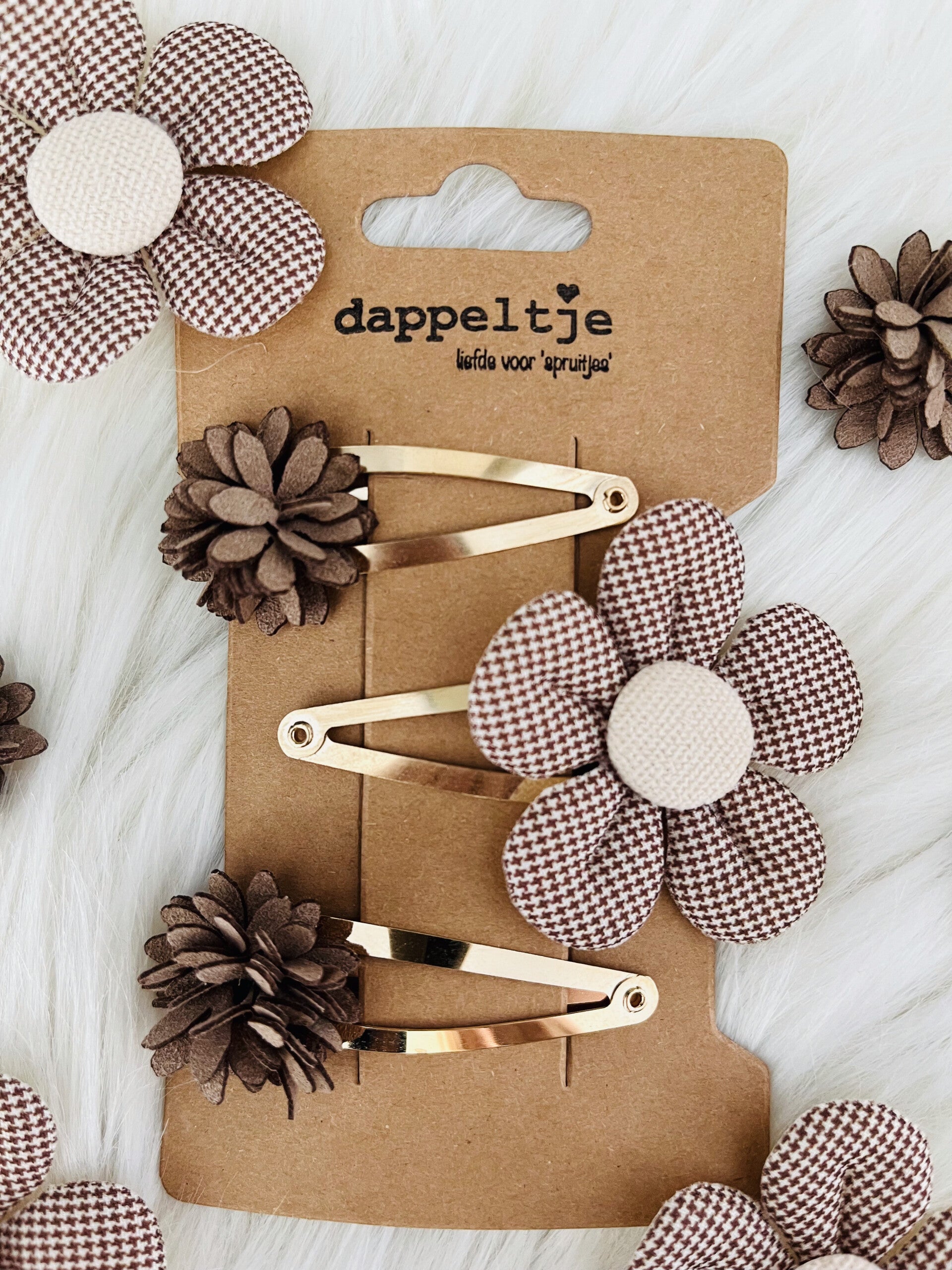 haarspeljdes 5cm bruin