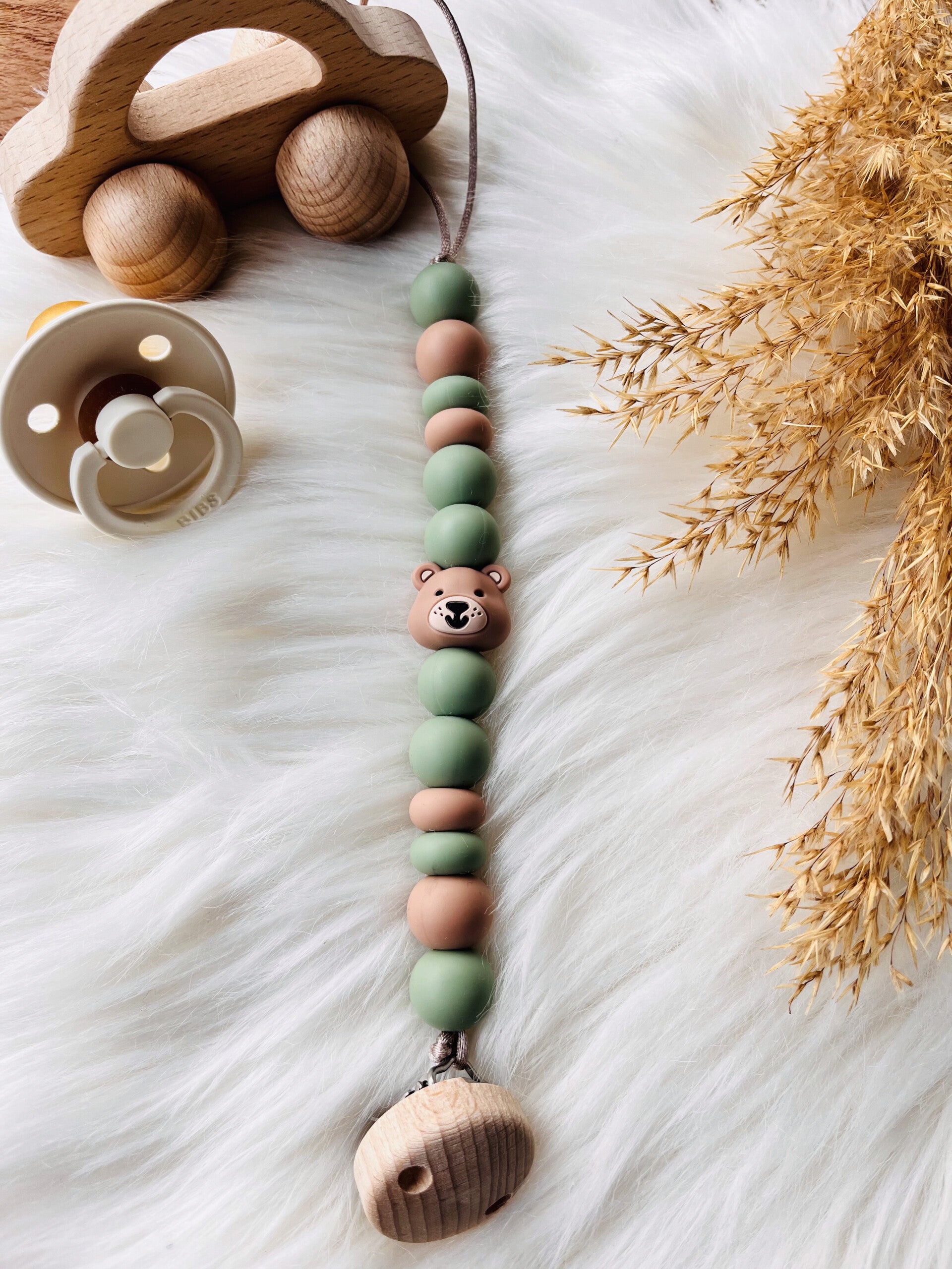 speenkoord beertje groen