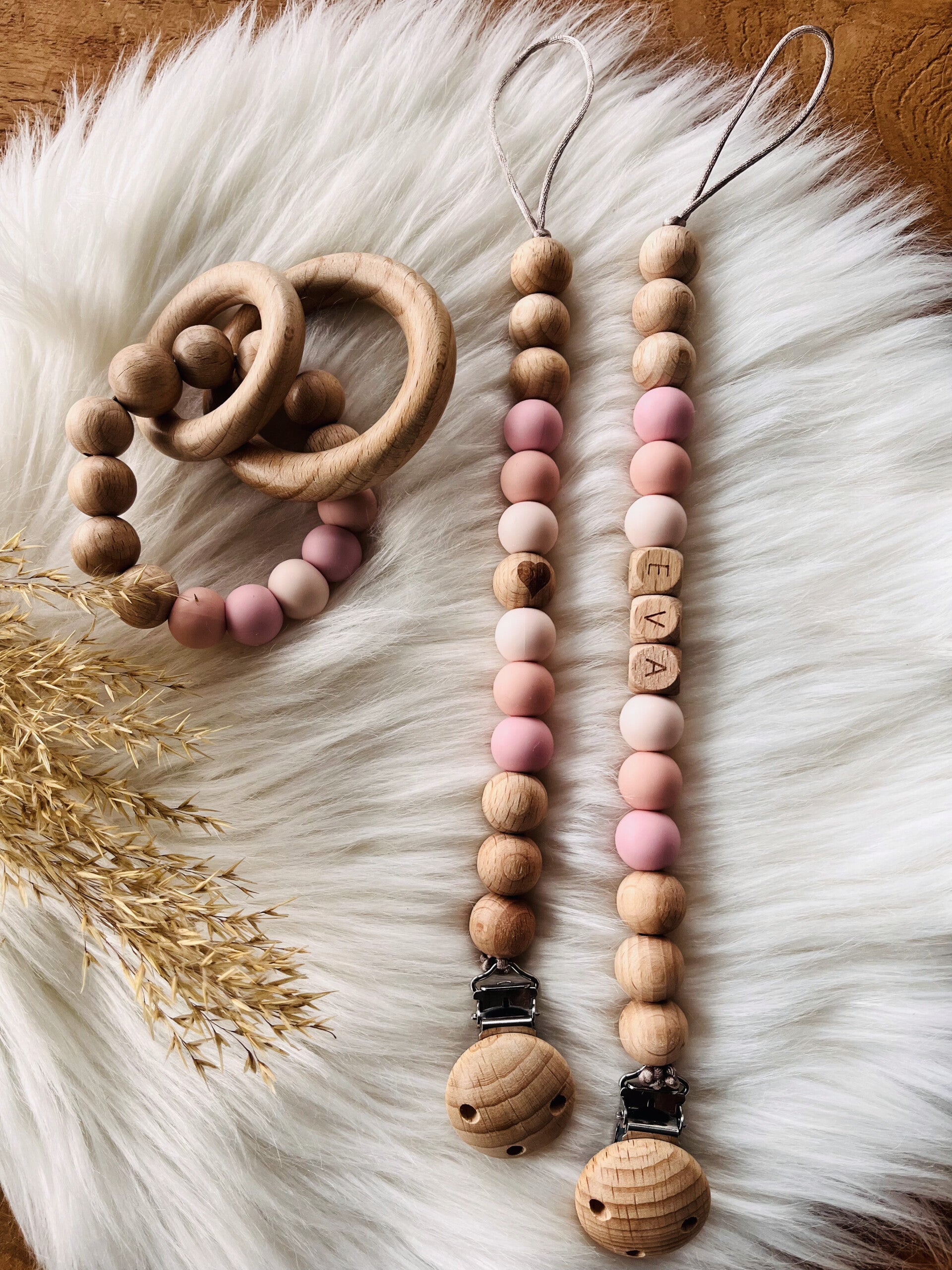 speenkoord lief roze