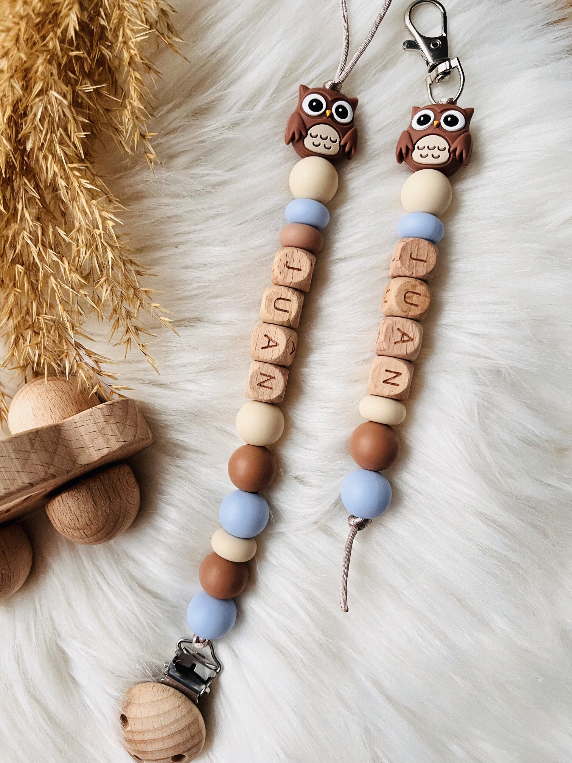 tas-/sleutelhanger uil