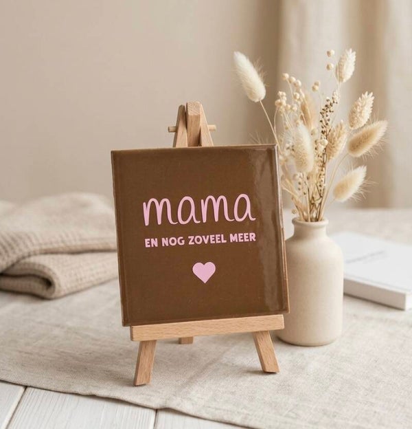 Tegeltje mama bruin