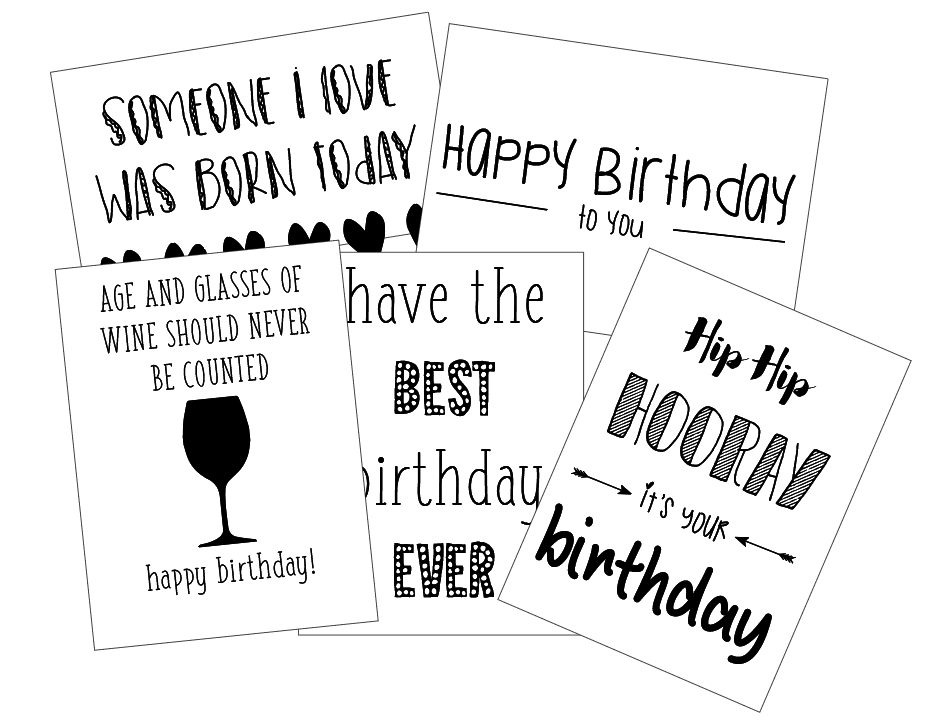 Kaartenset 'Birthday' 