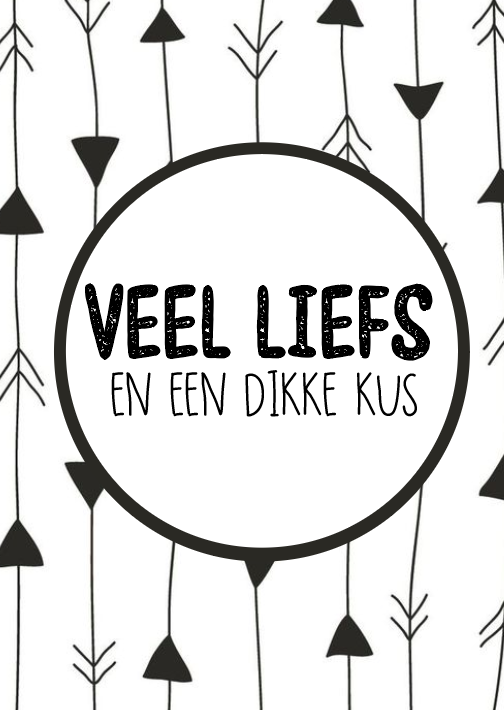 Veel liefs en een dikke kus 