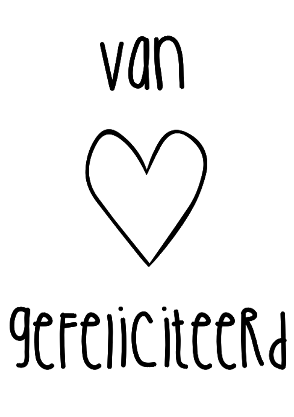 Van 'harte' gefeliciteerd 