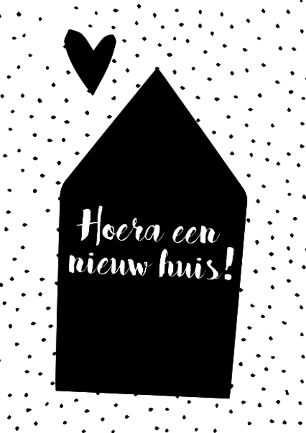 Hoera een nieuw huis!