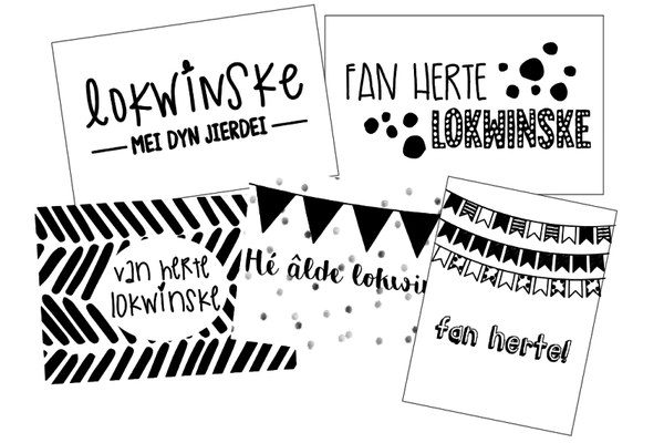 Kaartenset 'Jierdei' 