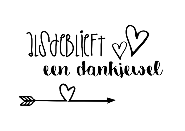 Alsjeblieft een dankjewel