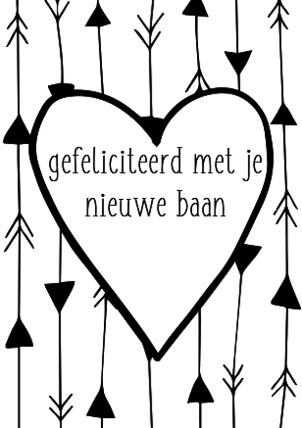 Gefeliciteerd met je nieuwe baan