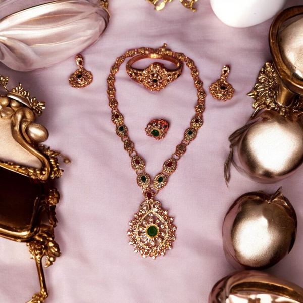 Conjunto bisutería de lujo estilo Dubái