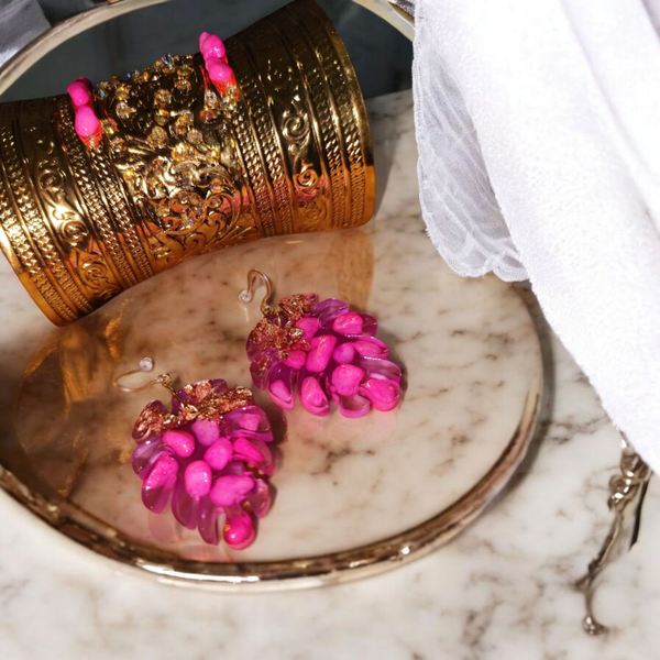 Conjunto pulsera y pendientes "Oriental"