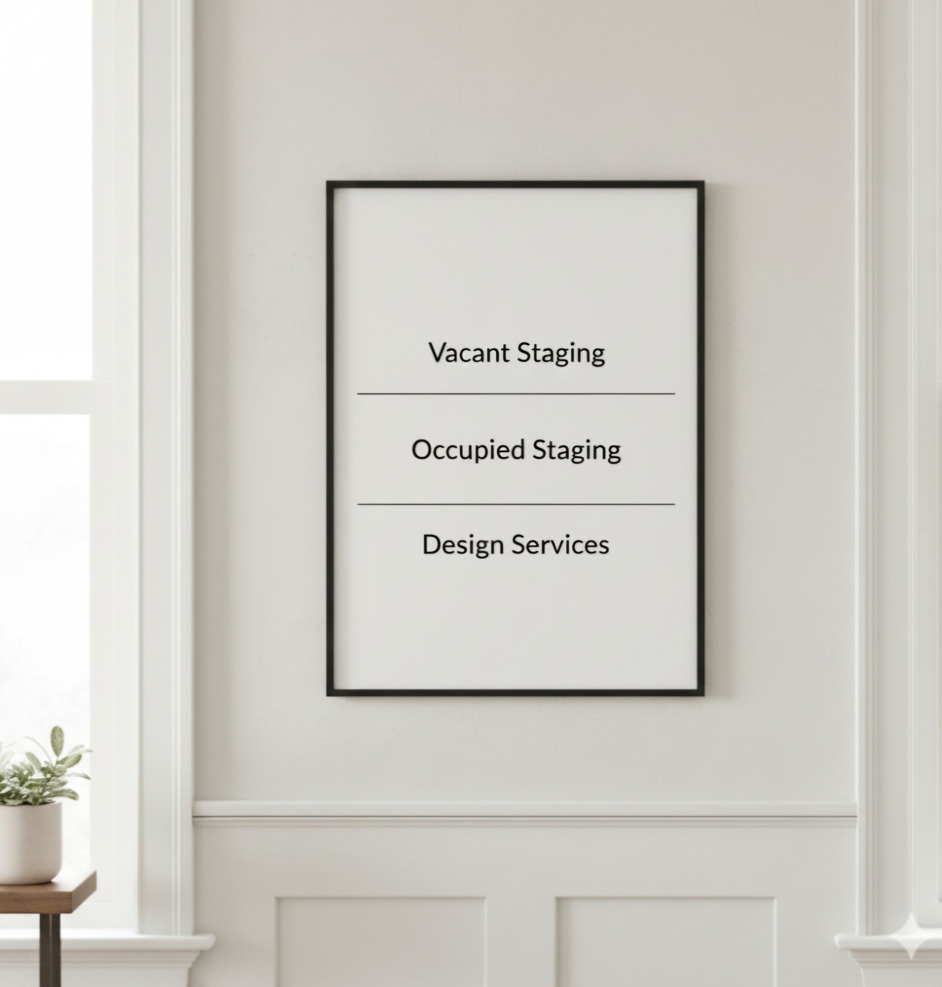 Vacant Staging, Occupied Staging, and Design Services