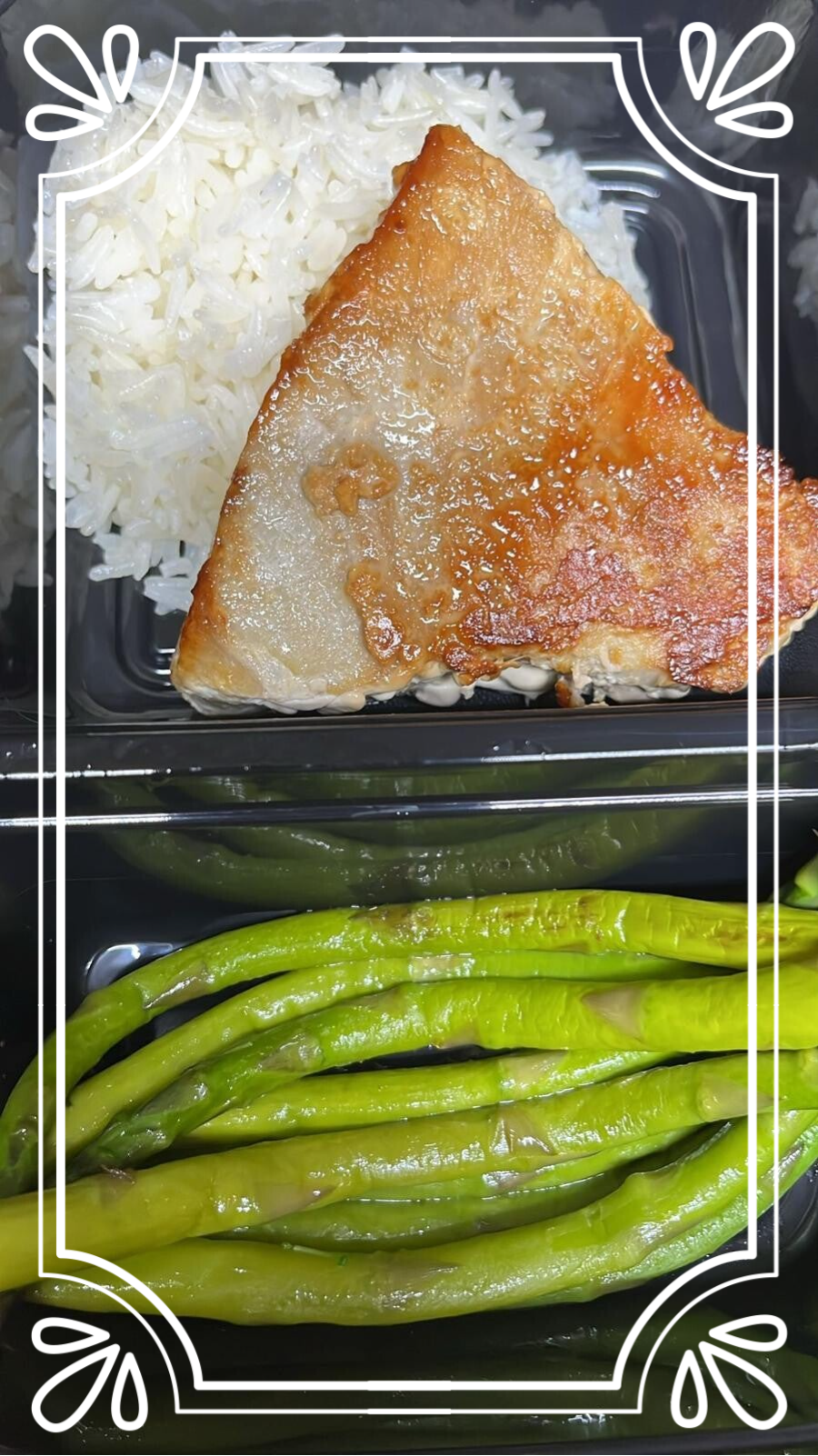 Succulent Grilled Salmon with Rice and Veggies Delight