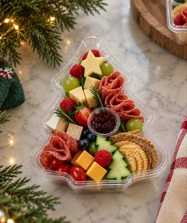 Mini Christmas Tree Bite Boxes