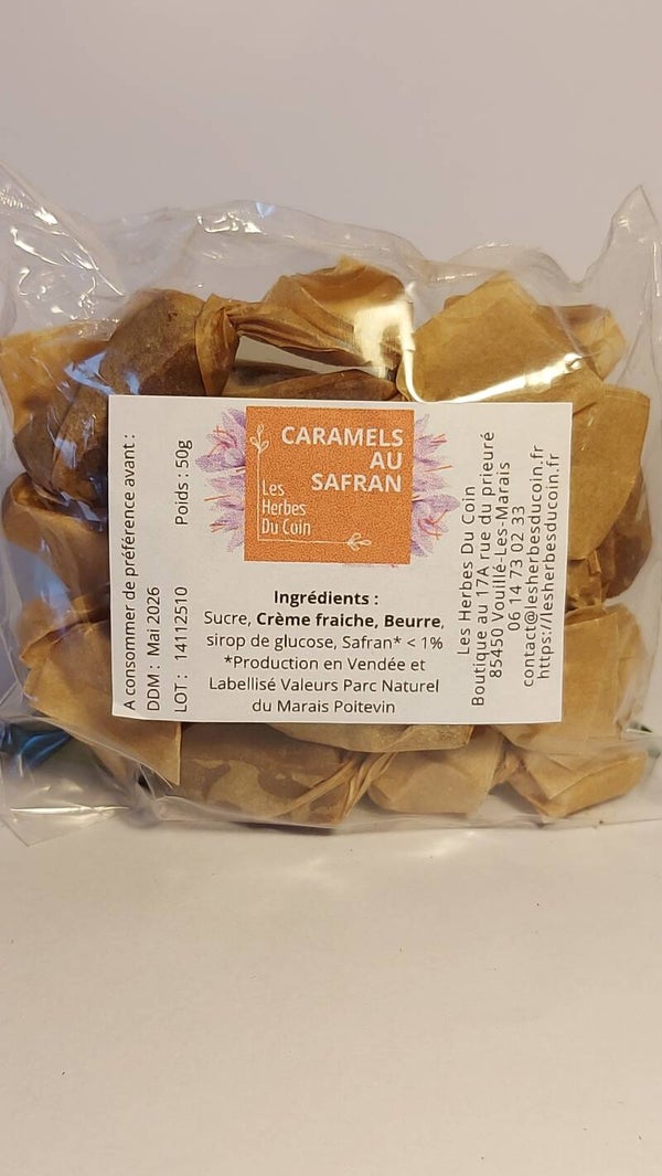 Caramels tendres en sachet de 50g