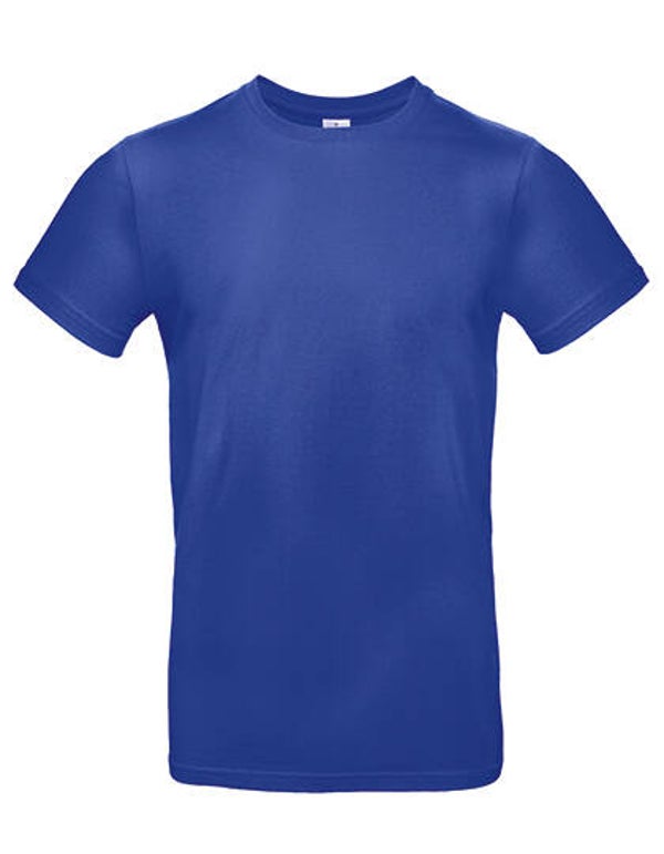 T-shirt man cobalt blauw gepersonaliseerd
