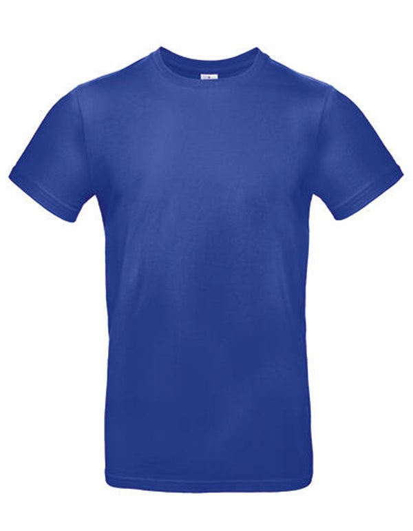 T-shirt man cobalt blauw