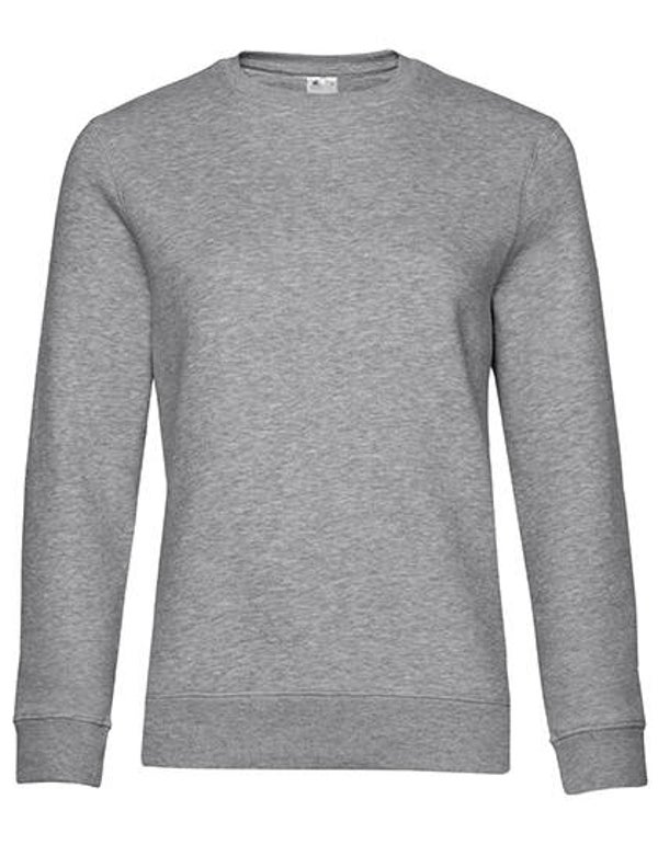 Sweater heather grey dames gepersonaliseerd