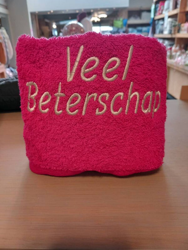 Handdoek veel beterschap