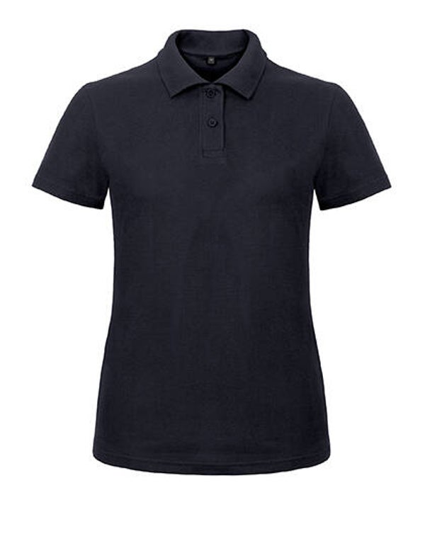 Polo navy blauw dames gepersonaliseerd