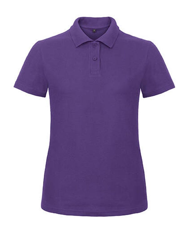 Polo dames paars gepersonaliseerd