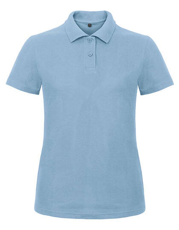 polo lichtblauw dames gepersonaliseerd