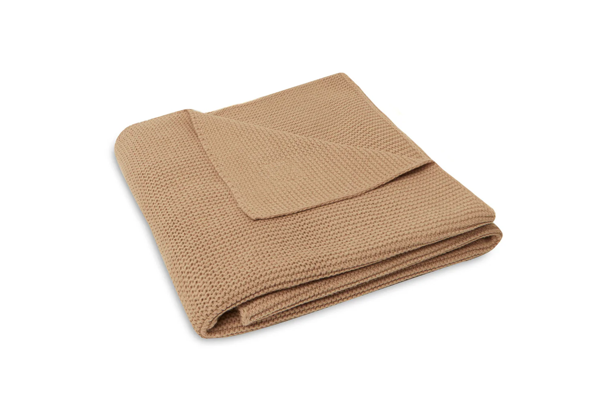Deken 75x100 cm basic knit biscuit