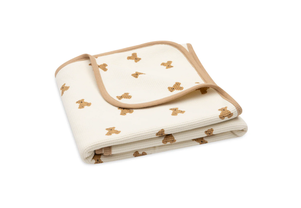 Deken - little waffle- Mini teddy bear