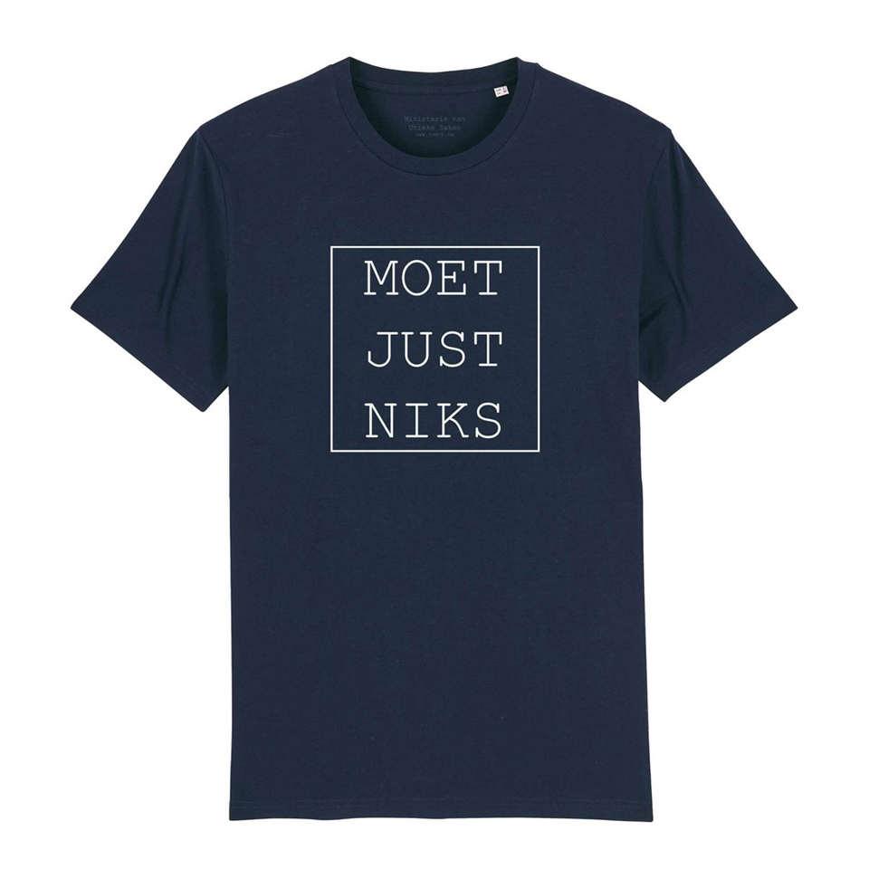 T-shirt moet just niks