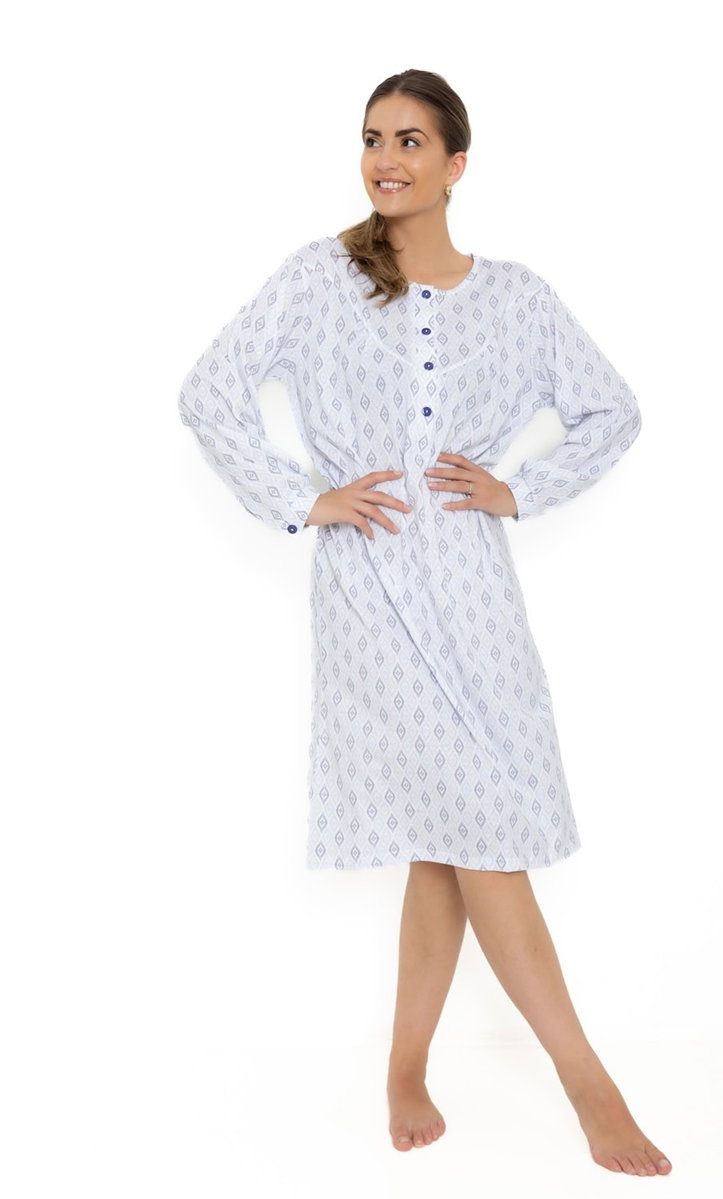 Dames slaapkleed lange mouwen