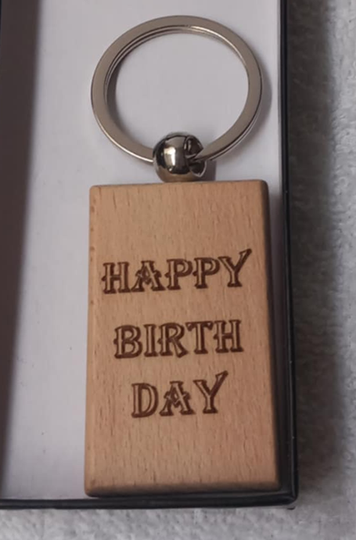 sleutelhanger happy birthday