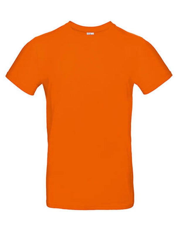 T-shirt oranje man gepersonaliseerd