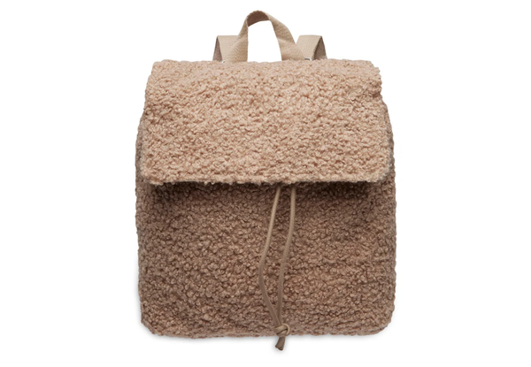 Rugtasje boucle beige