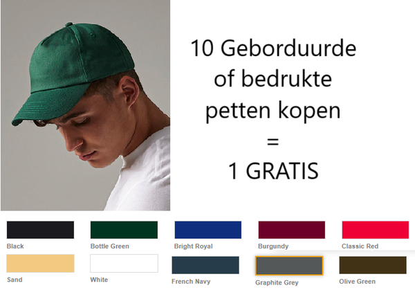 Pakket deal geborduurde of bedrukte petten