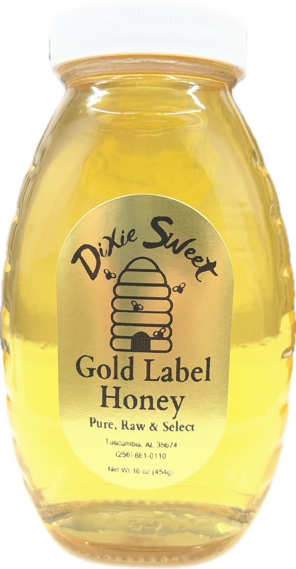 1 lb Clover Honey - Queenline glass jar
