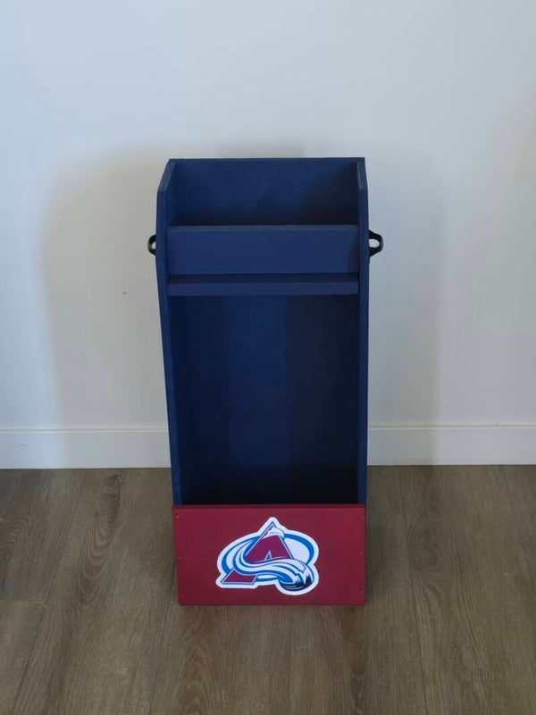 Blue with Burgundy Front - comes with decal of your choice
