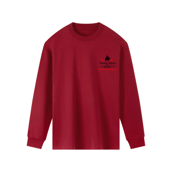 Mens Wine Red Tonali's Long Sleeve