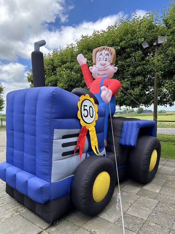 Abraham op trekker/tractor