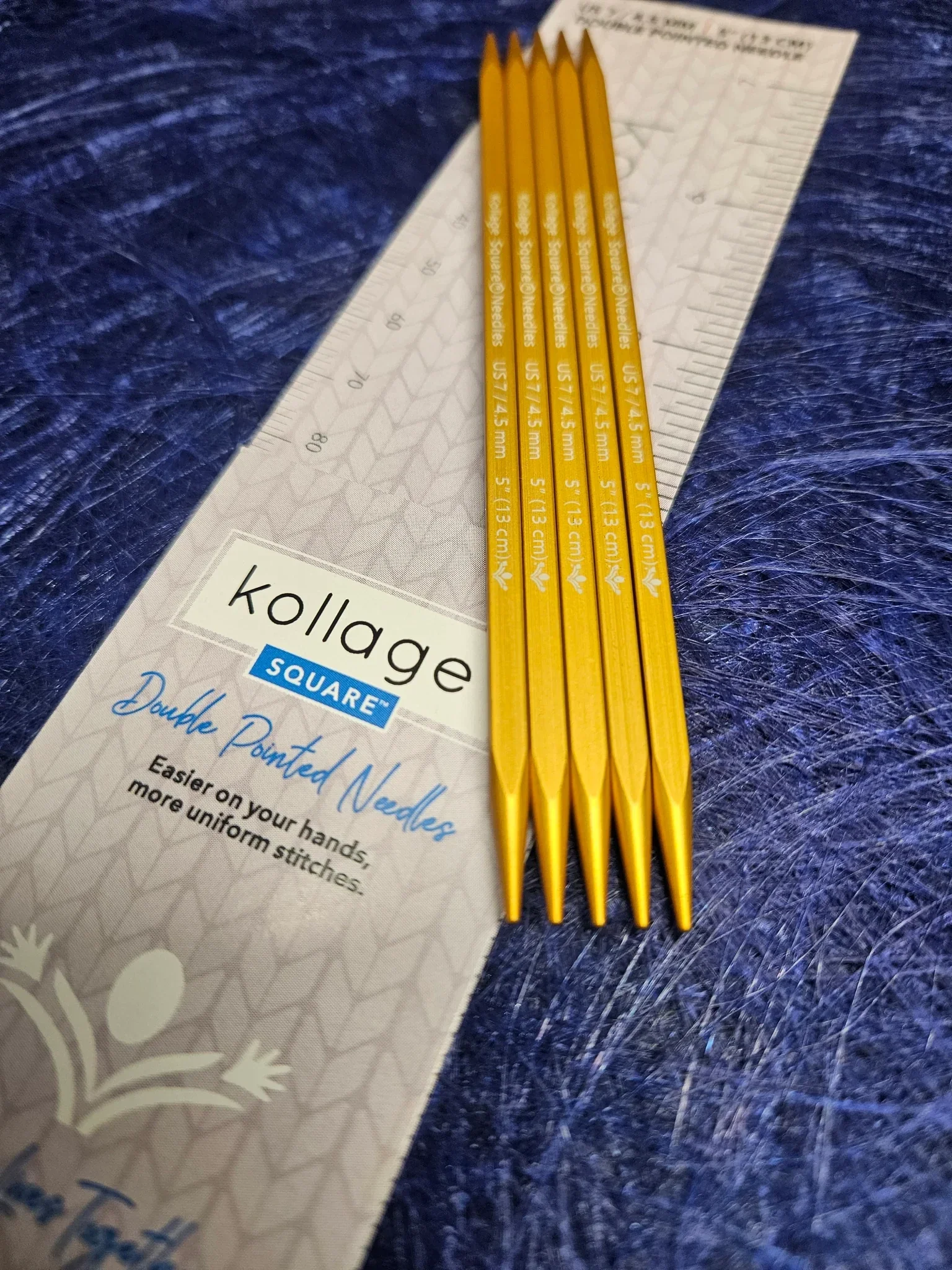 Agujas doble punta 13cm | Kollage