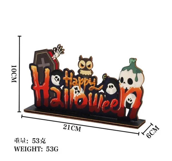 Halloween houten decoratie bord 005